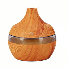 Load image into Gallery viewer, EJOAI 300ml USB Wood Grain Essential Oil Aroma Diffuser Electric Aromatherapy Mist Maker with 7 Color LED Lights for Home Office