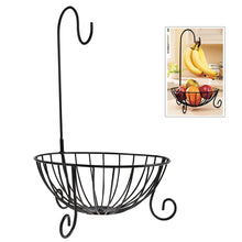 Load image into Gallery viewer, Novelty Kitchen Metal Fruit Basket with Detachable Banana Hanger Holder Hook