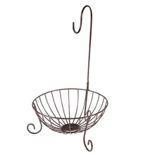 Load image into Gallery viewer, Novelty Kitchen Metal Fruit Basket with Detachable Banana Hanger Holder Hook