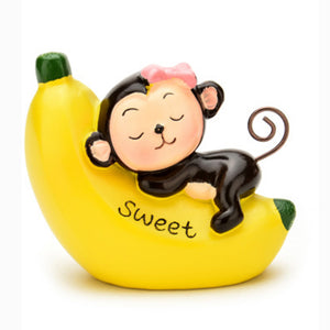 1Pair Banana Monkey Car Interior Home Decor Couple Gift Valentine's Day Surprise