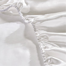 Load image into Gallery viewer, Solid Color Smooth Bed Fitted Sheet with Elastic Band Comfortable Mattress Cover