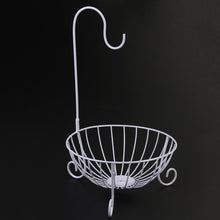 Load image into Gallery viewer, Novelty Kitchen Metal Fruit Basket with Detachable Banana Hanger Holder Hook