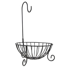 Load image into Gallery viewer, Novelty Kitchen Metal Fruit Basket with Detachable Banana Hanger Holder Hook