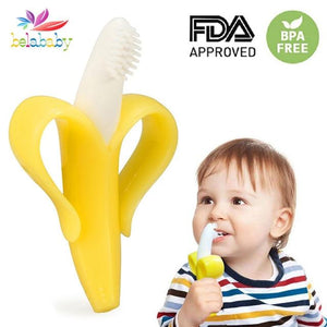 Banana Baby Teether Safe Food Grade Silicone Teething Mitts Infant Dental Care Teethers Toy Gifts Teether